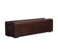Cabilock Supporto Specchio da Terra in Legno Marrone per Specchi Grandi | Base da 10 Pollici, Struttura Curva Contemporanea, Fissaggio Stabile, Antiscivolo, per Cornici e Specchi Verticali