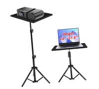 Cabilock Supporto Treppiede per Proiettore Regolabile con Vassoio Piatto per Laptop e Dispositivi Base Stabile per Streaming Meeting e Cinema Compatibile con Vari Modelli