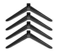 Cabilock Supporto Tv da Tavolo in Plastica Nera con Viti, Gambe di Ricambio per Supporto Tv 24 Pollici, Staffe di Sostegno Stabili per Monitor e Proiettori, Installazione Semplice per Uso