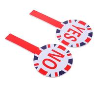 Cabilock Tabellone per Voto Gioco Sì No Doppia Faccia 15x30 Cm in Schiuma Kt Set 2 Pezzi Palette Riutilizzabili per Commissione Giudicatrice Classe Scuola Ufficio Colore Colore Casuale