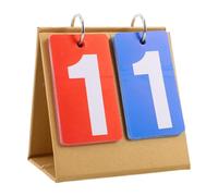 Cabilock Tabellone Segnapunti Mini da Tavolo per Pallavolo e Giochi di Carte, Portatile con Base Stabile e Doppio Colore, Materiale Resistente in Carta e Plastica, Facile Aggiornamento