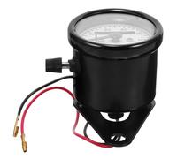 Cabilock Tachimetro Contachilometri per Design Retrò con Bianco e Scocca Elettroplaccata Resistente Contagiri Digitale per Monitoraggio Chilometri e Consumo Carburante