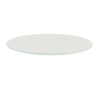 Cabilock Tagliere Rotondo in Vetro Temperato Bianco, Resistente ai Graffi e Facile da Pulire, Utensile da Taglio Raffinato per Cucine Domestiche