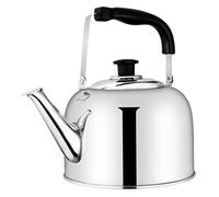 Cabilock Teiera da 6 l, in acciaio inox, per acqua calda, capacità, per fornello a induzione, colore: argento