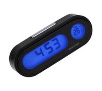 Cabilock Termometro Digitale per Auto con Orologio Elettronico Mini da Alta Precisione Facile Installazione Durevole Display Multifunzionale Temperatura