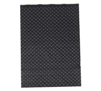 Cabilock Tessuto Pelle Artificiale per Interni Auto Materiale per Coprisedili e Tappetini Rivestimento Imbottito con Ricamo Elegante per Decorazioni e Rivestimenti Testata Nero con Punti