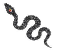 Cabilock Toppa Termoadesiva a Forma di Serpente Strass Scintillanti 265X10 CM Adesivo Resistente per Abbigliamento Borse e Scarpe Decorazione Fai da Te per Accessori Moda