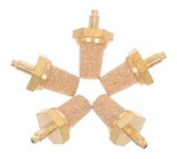 Cabilock Ugello Filtro in Rame M5 Silenziatore Aria Maschio, Set da 5 Pezzi per Macchine del Fumo da Palco, Riduttore di Rumore in Ottone Compatibile per Effetti Speciali Teatrali