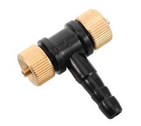 Cabilock Ugello Gonfiaggio Pneumatici T Shaped Doppia Testa Metallo Adattatore Rapido per Pompa Aria Auto e Connettore Gonfiatore Resistente e Portatile