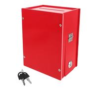 Cabilock Urna per Votazioni e Cassette dei Suggerimenti in Pvc Opaco 15x11x20 Cm, con Lucchetto e Montaggio a Parete da Terra, Scatola Multiuso per Raccolte Fondi, Commenti e Donazioni,