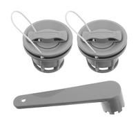 Cabilock Valvola Aria Vite per Barca Gonfiabile in TPU Resistente Perdite per Kayak Gommone Canoa con Tappo Tenuta e Chiave Valvola Scupper per Gonfiaggio e Sgonfiaggio Rapido