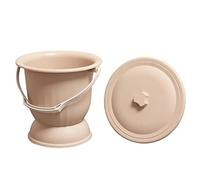 Cabilock Vaso Comodo da Spostare per Orinatoio Portatile in Plastica Coperchio Ermetico per Anziani e Donne Incinte Uso Domestico