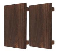 Cabilock Vassoio in Legno per Bagno 2 Pezzi Angoli Arrotondati Supporto Stabile e Robusto per Asciugacapelli e Accessori da Toeletta per Lavello Bagno e Rituali Quotidiani