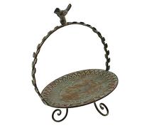 Cabilock Vassoio Portaoggetti Retrò in Battuto per Decorazioni Vassoio per Frutta e Portacandele Organizer da Scrivania e Giardino