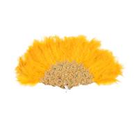 Cabilock ventaglio di ventagli Decorativi ventagli per Addio Nubilato Ventilatore per Il Matrimonio Nozze Fan Portatile Fan del Matrimonio ventagli da Matrimonio plastica d'oro
