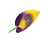 Cabilock Ventaglio Intrecciato Mano Forma di Pesca Ventilatore Naturale Portatile Estivo Leggero e Doppia Faccia Adatto per Uso Interno ed Esterno Regalo Elegante e Decorazione Raffinata