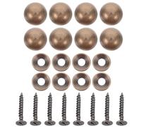 Cabilock Viti Autofilettanti M4 Tappi Decorativi in Ottone Spesso 8 Pezzi 20Mm per Fissaggio Specchi e Elementi di Fissaggio Decorativi per Mobili e Pareti