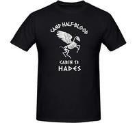 Cabin 13 Camp Half Blood Skeleton Hades Percy Jackson Olympians Boy Shirt T-Shirt Tee Style Hot Deals Black M