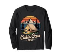 Cabin Crew 2025 Cabin Group Vacation Mountain Friends Trip Maglia a Manica