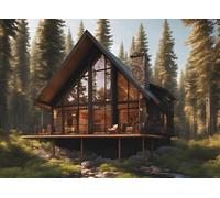 Cabin Guest Book: Guest Book for Vacation Home, Airbnb, Visitor Rental, Visitor’s Log Book for Recording Name & Memories