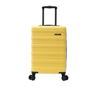 Cabin Max Anode - Bagaglio a mano, valigia leggera, rigida, con 4 ruote, serratura a combinazione, colore: giallo Toscano, 55 x 35 x 25 cm, per scale