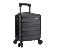Cabin Max Anode - Bagaglio a mano, valigia leggera, rigida, con 4 ruote, serratura a combinazione…, Nero , 40x30x20cm, Bagaglio a mano