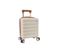 Cabin Max Anode - Bagaglio a mano, valigia leggera, rigida, con 4 ruote, serratura a combinazione…, crema, 40x30x20cm, Bagaglio a mano