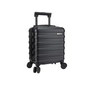 Cabin Max Anode - Bagaglio a mano, valigia leggera, rigida, con 4 ruote, Nero, 40x30x20cm, Bagaglio a mano