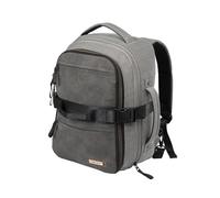 Cabin Max Evos - Borsa da viaggio espandibile, 40 x 30 x 15 cm, 40 x 30 x 20 cm, portapacchi/trolley sotto il sedile, Grigio, Backpack, Bagaglio a mano