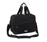 Cabin Max Manhattan - Borsa sottosella 40 x 30 x 20 40 x 20 x 25 per Ryanair, WizzAir, Easyjet, borsa da cabina con tasca tecnica imbottita, scomparto con serratura e cinghie versatili, H Nero/Oro