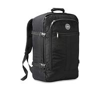 Cabin Max Metz Zaino da Viaggio Bagaglio a Mano Approvato Cabin Size - Borsa per Aereo 55x40x20 cm 44L (Nero)