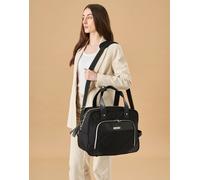 Cabin Max - Vela - Borsone da cabina da 40x30x20 cm nero argento da 24 l 40x30x20