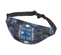 Cabin of The Future - Marsupio a tracolla multifunzione, grande, per uomini e donne, per sport all'aria aperta, viaggi, alla moda e portatile, colore: nero, Come nella foto, Taglia unica, Zaino da