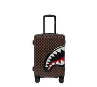 Cabin Trolley Sharks In Paris WTF Bubble Brown Check Sprayground