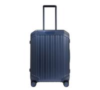 Trolley in alluminio con finiture in pelle Piquadro B2, blu - Tabella Colori: Blu