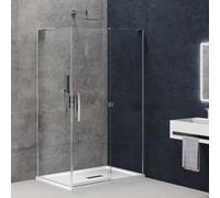 Cabina Angolare Anta Battente Sinistra Genziana Cristallo Trasparente 8 mm - : , CONFEZIONE: 1 pz., Misure: 68-69x87-89xH200 cm SX