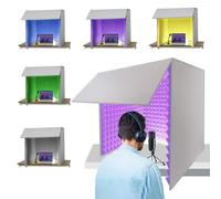 Cabina Audio Da Tavolo Portatile, Sicura Ed Ecologica, Pieghevole For Risparmiare Spazio For Case, Studi Di Registrazione E Altoparlanti L'isolamento Vocale(Purple)