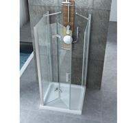 Cabina Box Doccia 3 Lati Anta a Libro 60 70 80 90 100 a Battente Porta Cristallo