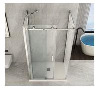 Cabina Box Doccia 3 Lati Porta Scorrevole in Cristallo 8 mm