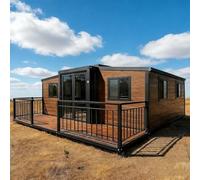 Cabina da 20/40 piedi prefabbricata portatile modulare espandibile da | Casa portatile prefabbricata pieghevole con camera da letto, bagno e cucina | Villa mobile di lusso
