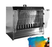 Cabina di aerografia a cascata con controllo touch e doppia filtrazione, flusso d'aria di 2200 l/h e luci LED a 3 colori, aspirazione massima del flusso d'aria di 1480 m³/h, per arte fai da te