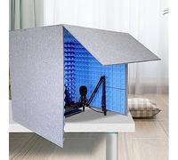 Cabina di isolamento per microfono, copertura insonorizzata portatile per studio di registrazione e podcast, cabina vocale desktop, riduce il rumore in studio musicale e casa