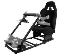 Cabina di pilotaggio del simulatore di Corse di Volo con Sedile Nero, Supporto di Gioco sim con 2 raccordi per aste del Cambio Non includono Il Pedale della Ruota