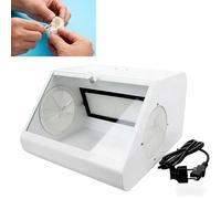 Cabina di protezione completamente chiusa con LED Vetro temperato Cabina di lucidatura da tavolo per laboratori odontotecnici Modellistica
