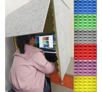 cabina di registrazione da tavolo, Cabina audio portatile, cabina di isolamento for microfono a cubo, attrezzatura for la registrazione del, da studio autocostruita(Blue)