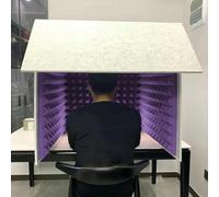 cabina di registrazione da tavolo, Cubo di isolamento for microfono, riduzione del rumore, schermo isolante for home studio, registrazione musicale, podcasting(Purple)
