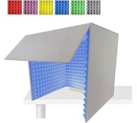 cabina di registrazione da tavolo, Cubo di schiuma for microfono, pieghevole, staccabile, portatile, semplice, for studio registrazione, colori disponibili(Blue)