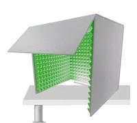 Cabina di registrazione vocale portatile - Box insonorizzato fai da te con schiuma ad alta densità per la massima chiarezza vocale isolamento acustico e una migliore qualità del suono