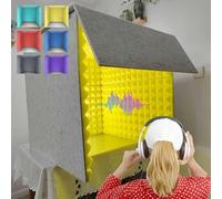 Cabina di registrazione vocale portatile, cabina isolamento for microfono, schermo isolante, in studio(Green)