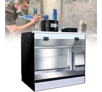 Cabina di spruzzo dell'aerografo con cortina d'acqua e illuminazione a LED per progetti artigianali